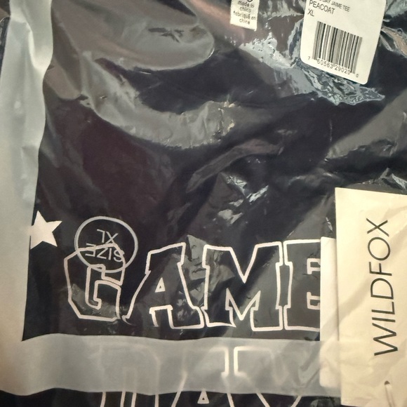 Wildfox Whimsical Jamie Game Day Cotton Blend Graphic Tee Shirt NWT XL - Picture 8 of 12